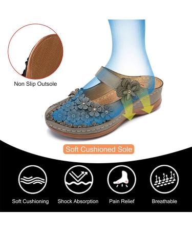 Shop Vintage Women's House Shoes: Comfortable Sandals Clogs & Slides - Summer Footwear (5 41 EU - 5 43 EU) - Buy Online on GoSupps.com