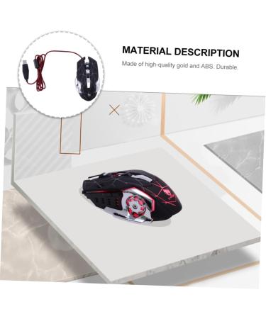 minkissy Gaming Mouse Optical Computer Rgb Gaming Corded Ergonomic Gamer Mute Gaming Game Mice Mouse for Laptop Wired Led Game Mouse Mechanical Metal Brushed Bottom Plate V6 - Buy Online on GoSupps.com