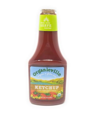OrganicVille Organic Gluten Free Ketchup 24-Ounce Bottles (4 Pack)