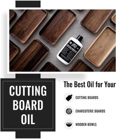 Real Milk Paint Cutting Board Oil - Food Grade Finish for Wood & Bamboo - 8oz Chopping Board Care - Buy Online on GoSupps.com