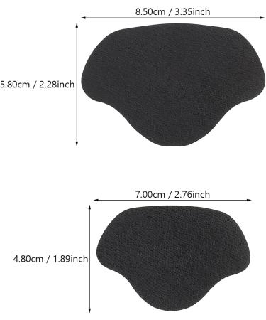 Exceart 8-Piece Premium Heel Handle Liner - Self-Adhesive Repair Heel Hole Patch for Comfortable Shoe Adaptation (Black/Gray) - International Shipping Available - Buy Online on GoSupps.com