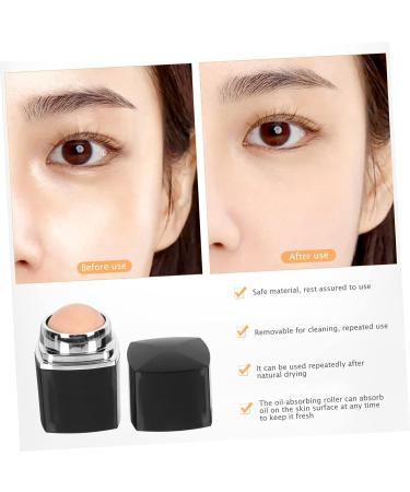 FOMIYES 1pc Facial Oil Absorbing Ball Facial Roller Face Makeup Oil- Absorbing Roller Oil-absorbing Tool 5x2.8cm Black - Buy Online on GoSupps.com