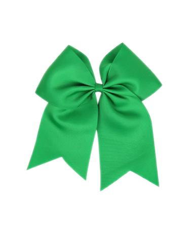 ZOONAI Women Teen Girls Large Classic Bow Scrunchies Hair Ties - Green - One Size