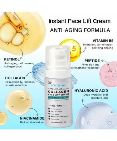 6-in-1 Tightening Neck Cream for Anti-Aging & Lift | Retinol Peptide & Hyaluronic Acid Face Moisturizer | Anti-Wrinkle Sagging Skin & Firming Care 40 ML - Buy Online on GoSupps.com