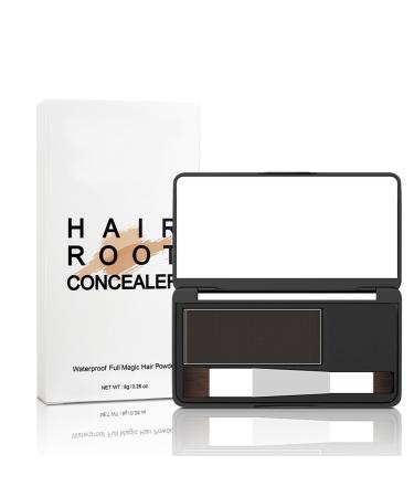 Instantly Hairline Powder Quick Root Touch Up Dark Brown Hairline Powder With Double Head Brush & Mirror Natural Temporary Hair Colour Eyebrow & Contour Root Cover Up Powder Long Wearing& Waterproof - Buy Online on GoSupps.com