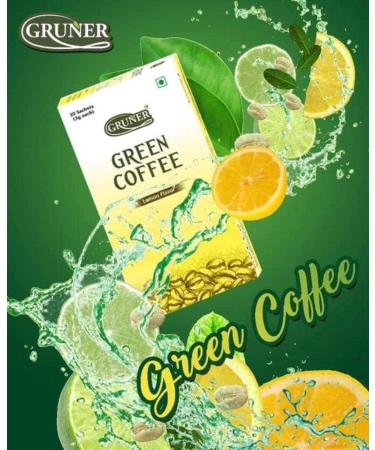 Green Coffee 100% natural - Lemon Flavor - 30 Sachets - Buy Online on GoSupps.com