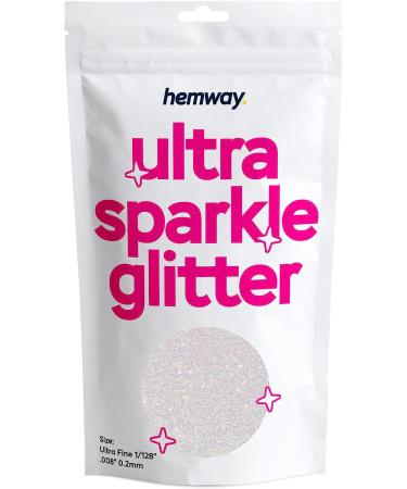 Hemway Mother of Pearl Iridescent Ultrafine Glitter - 100g / 3.5oz for Arts, Crafts, Nails, Cosmetics, Resin, Festival, Face, Hair - Buy Online on GoSupps.com
