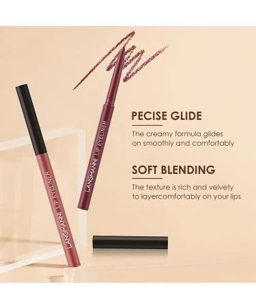 MIELIKKI Matte Liquid Lipstick and Lip Liner Set | Non-Stick Cup Lip Gloss + Lip Liner Pen | High Pigmented & Waterproof | Long-Lasting | 03 - Buy Online on GoSupps.com