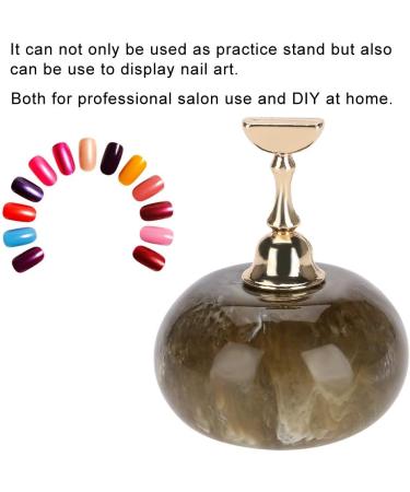 Nail Stand For Press Ons Nail Practice Stand Nail Holder For Painting Nails Magnetic Golden Base Nail Tips Holders Fingernail Display Stands For DIY Nail Art Practicing Manicure - Buy Online on GoSupps.com