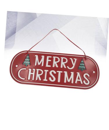 ORFOFE Emblems Ornament Christmas Signs Iron Christmas Door Signs Decorations Decorative Items Window - Buy Online on GoSupps.com