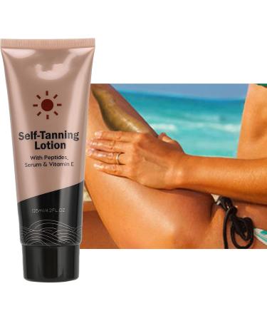 125ml Moisturizing Self Tanning Cream Fast Self Tan Buildable Glow Medium to Dark Sunless Tanner Tanning Lotion Self Face Tanner for Deep Skin Tone - Buy Online on GoSupps.com