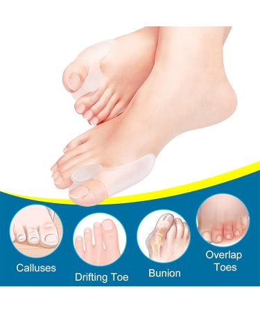 8 Bunion Cushion Protectors - Pain Relief & Corrector Pads for Hallux Valgus - Big Toe Bunion Shield & Toe Spreader - Buy Online on GoSupps.com