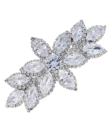 Ipetboom Rhinestone Hair Clip Crystal Hair Accessories Hair Jewels for Women Crystal Hair Barrette Bridal Hair Accessories Girls Hair Accessories Hair Topper Bride Zircon Top Clip Wedding