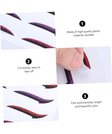 FOMIYES 24 Pairs Glitter Eyeliner Eyeshadow Purple Eyeliner Makeup Tape Eye Makeup Stickers Tool Miss Moment - Buy Online on GoSupps.com