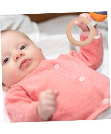 Ibasenice 12 PC Wooden Rings - Unfinished Beech Accessories for Babies | Safe Molar Bite Rings & Newborn Gifts - Ideal for DIY Wooden Toys - Buy Online on GoSupps.com