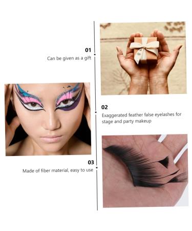 Shop Hemoton 15 Pcs False Eyelashes - Exaggerated & Creative Cosplay Performance Eyelashes for Stunning Looks - Buy Online on GoSupps.com