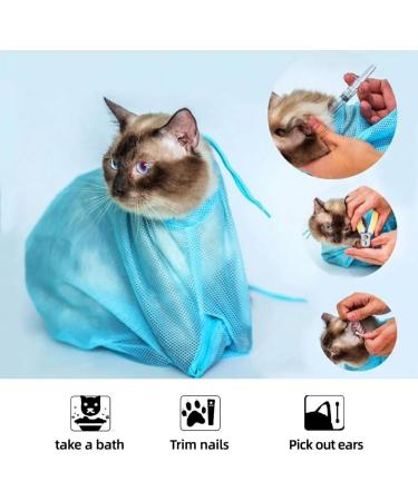 SSRD Cat Shower Bag - Adjustable Multi-Function Washing Bag for Cats | Prevent Scratches & Bites | Ideal for Swimming Ear Cleaning & Claw Care - 1PC - Buy Online on GoSupps.com