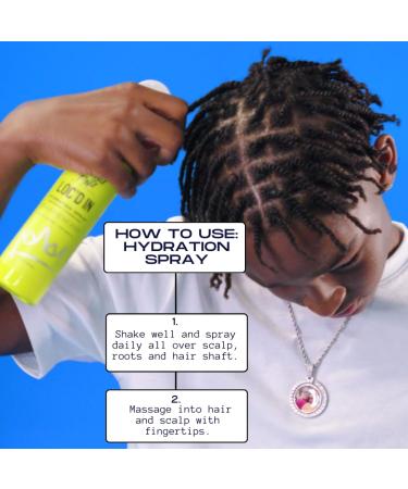 YOUNG KING HAIR CARE Daily Hydration Spray for Locs Dreads Braids and Twists | Lemongrass and Black Castor Oil | Scalp Moisturizer Dreadlock Spray - Natural Loc Dreads Care and Maintenance (8oz) - Buy Online on GoSupps.com