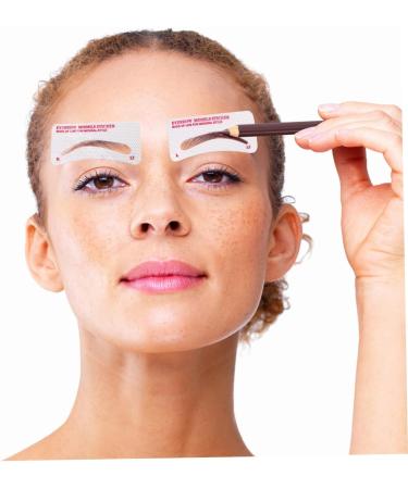 DRESSOOS 72pcs Eyebrow Stickers How to Draw Eyebrows Non-woven Fabric Hair Care Product Miss Make up - Buy Online on GoSupps.com