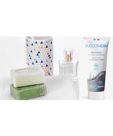  Buccotherm BUCCOTHERM | Toothpaste Whiteness & Care | Certified Organic | Soothes Gums | Protects | Strengthens Enamel | Prevention of Caries | 100% Natural Ingredients | Pack of 3 x 75 ml - Buy Online on GoSupps.com
