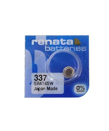 Renata Batteries 337(SR416SW) Button Cell Watch Battery (5 Pack)