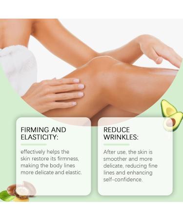 Avocado Tightening Wrinkles Reducing Body Lotion Scrub Cream Age Defying Firmness with Shea Butter Avocado Oil Aloe Vera Extract 100ML/3.38FL.OZ - Buy Online on GoSupps.com