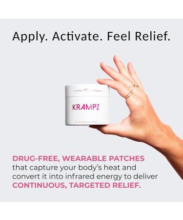 Krampz Menstrual Relief Patches Period Wellness and Discomfort Support for Women Active Grip 158a - Buy Online on GoSupps.com