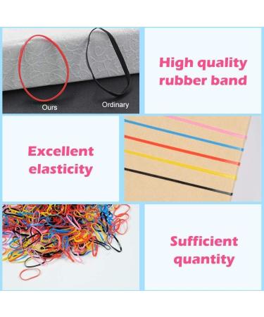 MORGLES 1000 PCS Mini Rubber Bands for Kids - Small Elastic Hair Bands in Multi-colored - Buy Online on GoSupps.com
