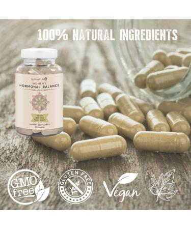 Hormone Balance for Women - Natural Energy & Mood Enhancement Pills | Menopause Relief Supplement with Vitex, Maca, Ginseng - 90 Capsules - Buy Online on GoSupps.com