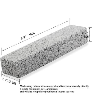 6 Pack Pumice Stone Toilet Bowl Cleaner - Removes Hard Water Rings & Calcium Build-Up - Pumice Cleaning Block for Effortless Toilet Cleaning - Buy Online on GoSupps.com
