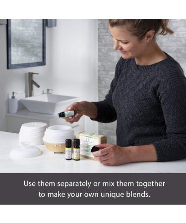 Ellia Essential Oil Set - Breath Deep with Peppermint & Blends | 3 Pack 10ml Essential Oil Kit for Easy Breathing by Homedics - International Shipping - Buy Online on GoSupps.com
