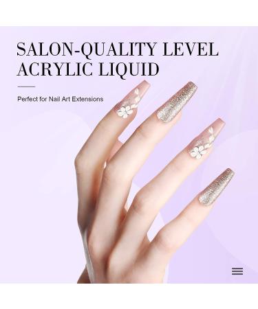 Saviland 6 oz Acrylic Liquid for Nail Extension & Carving - Low Odor, Non-Yellowing Formula for DIY Nail Salon Use - Buy Online on GoSupps.com