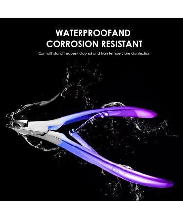 4-Piece Cuticle Slide Set & Nail Shaver - Stainless Steel Nail Skin Remover Tools for Manicure & Pedicure - Colorful Gradient Design - Buy Online on GoSupps.com