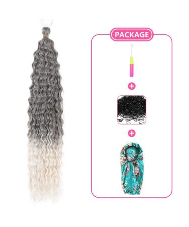 Deep Twist Crochet Hair - 22 Inch Synthetic Ombre Kinky Curl Extensions | 3 Packs Waterwell Twist Braided Hairstyles - Buy Online on GoSupps.com