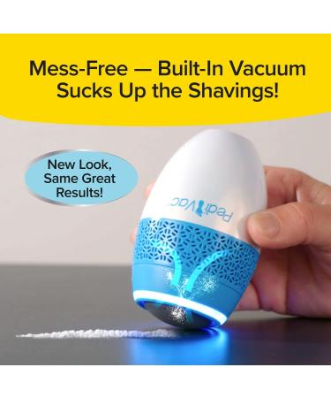 PediVac Electric Callus Remover with Built-In Vacuum - New Look | Removes Calluses & Dry Skin in Seconds | Mess-Free | 2000 RPMs | LED Light | 2 Speed Settings - Buy Online on GoSupps.com