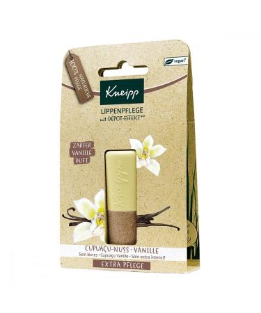 Kneipp Lip Care Extra Care - Nourishing Cupua u Butter & Vanilla Lip Balm | Long-Lasting Intensive Hydration - 1 Pack - Buy Online on GoSupps.com