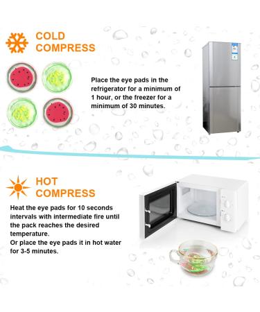 CONBELLA Gel Eye Cooling Pack - Reusable Hot Cold Pads for Eye Relaxation (2 Watermelons + 2 Cucumbers) - Buy Online on GoSupps.com