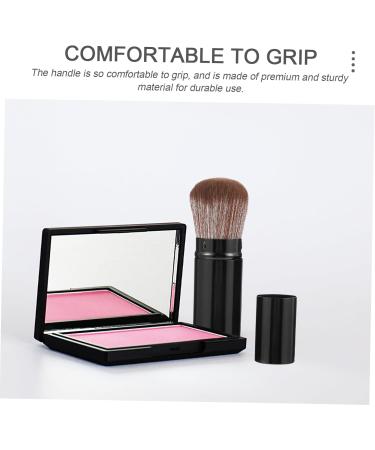 Ipetboom Powder Brush Portable Makeup Brush Short Press on Nails Blush Brush with Cover Blusher Cosmetic Brush Makeup Beauty Brush Makeup Blush Brush Stereotypes Makeup Set Miss Metal Tube - Buy Online on GoSupps.com