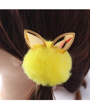 Minkissy Pompom Hair Ties - Cute Rabbit Ears Ponytail Holders | Multicolor Elastic for Women & Girls (8pcs) - Shop Internationally! - Buy Online on GoSupps.com