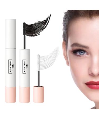 Mascara Volume and Length | Tubing Eyelash Double Ended Mascara Black Waterproof | Eyelash Mascara Volumising and Lengthening For Women Girls Pochy