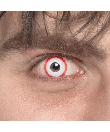 Boland 40014 Psycho Red Coloured Contact Lenses - Prescription-Free Monthly Lenses (2 Pieces) for Stunning Eye Transformation - Buy Online on GoSupps.com