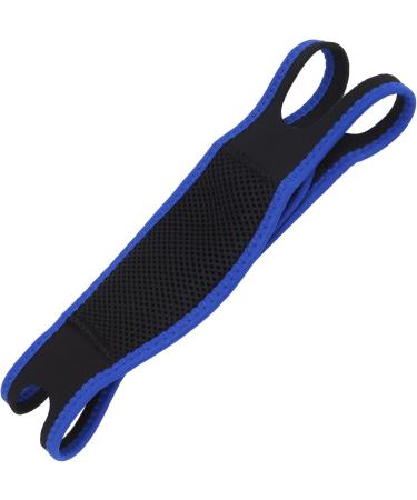 Adjustable Breathable Anti-Snoring Chin Strap with Jaw Support Belt - Royal Blue Edge Cover - Buy Online on GoSupps.com
