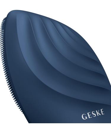 Geske SmartAppGuided Sonic Facial Brush 5 in 1 | Electric Silicone Cleaning & Massage Device | Professional Facial Care - Midnight - Buy Online on GoSupps.com