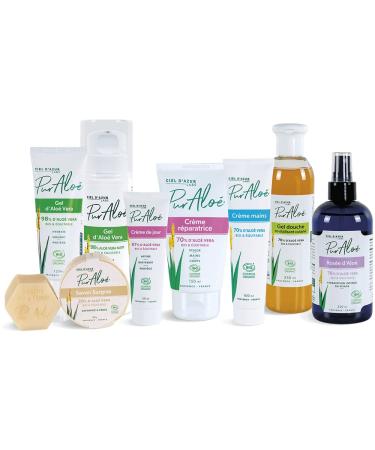 Ciel d'Azur Aloe Vera Gel Bio - 98% Natural & Fair Trade - 250ml Certified Organic Cosmos - Buy Online on GoSupps.com