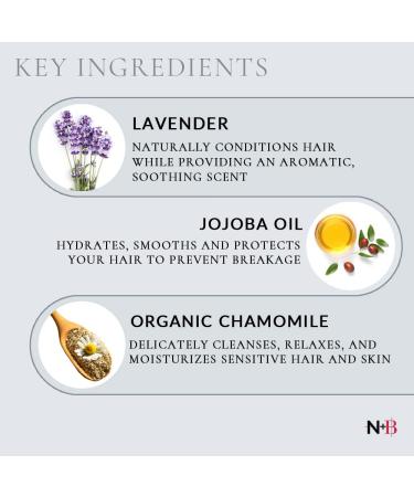 N+B Tearless Shampoo Cleansing Wash - Gentle, Tear-Free, Hypoallergenic Formula with Organic Ingredients for Babies, Kids, Men, Women - All Hair Types & Sensitive Scalps - 10oz - Buy Online on GoSupps.com