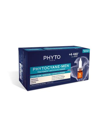 PHYTO Soin Anti-Chute Homme pour Cheveux Clairsem s Concentr Cibl H r ditaire (12x3 5mL) - Vendu par unit