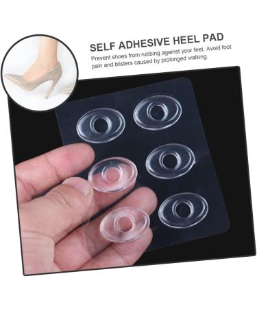 NOLITOY 20 Sheets Clear Round Heel Cushion Inserts - Comfortable Non-Heel Pads for Women | High Heel Foot Supplies - Buy Online on GoSupps.com