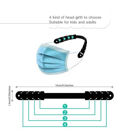 5PCS Mask Extender Adjustable Anti-Tightening Holder Band for Ear Protection - Silicone Earsaver (Multicolor) - Buy Online on GoSupps.com