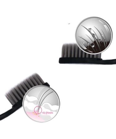 Suicra - 10 Pack Soft Charcoal Adult Toothbrushes for Ultimate Oral Hygiene | Manual Cleaning & Care - Buy Online on GoSupps.com