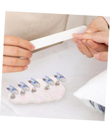 MERRYHAPY 1 Set Press on Nail Stand Manicure Tools Professional Nail Set Kit for Beginners Fake Nails Easel Magnetic Base False Nail Painting Stand Nail Supplies for Beginners - Buy Online on GoSupps.com